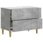 Preview: Nachttisch Betongrau 62 x 34,5 x 48 cm Holzwerkstoff
