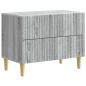 Preview: Nachttisch Graues Sonoma 62 x 34,5 x 48 cm Holzwerkstoff