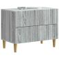 Preview: Nachttisch Graues Sonoma 62 x 34,5 x 48 cm Holzwerkstoff
