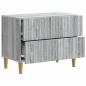 Preview: Nachttisch Graues Sonoma 62 x 34,5 x 48 cm Holzwerkstoff