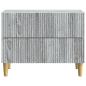 Preview: Nachttisch Graues Sonoma 62 x 34,5 x 48 cm Holzwerkstoff