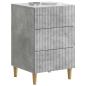 Preview: Nachttisch Betongrau 43 x 41 x 66,5 cm Holzwerkstoff