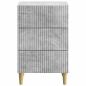 Preview: Nachttisch Betongrau 43 x 41 x 66,5 cm Holzwerkstoff