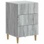 Preview: Nachttisch Sonoma-Grau 43 x 41 x 66,5 cm Holzwerkstoff