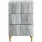 Preview: Nachttisch Sonoma-Grau 43 x 41 x 66,5 cm Holzwerkstoff