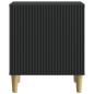 Preview: Nachttisch Schwarz 43 x 34,5 x 50 cm Holzwerkstoff