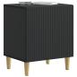 Preview: Nachttisch 2 stk. Schwarz 43 x 34,5 x 50 cm Holzwerkstoff