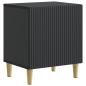 Preview: Nachttisch 2 stk. Schwarz 43 x 34,5 x 50 cm Holzwerkstoff