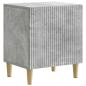 Preview: Nachttisch Betongrau 43 x 34,5 x 50 cm Holzwerkstoff