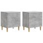 Preview: Nachttisch 2 stk. Betongrau 43 x 34,5 x 50 cm Holzwerkstoff