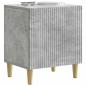 Preview: Nachttisch 2 stk. Betongrau 43 x 34,5 x 50 cm Holzwerkstoff
