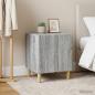 Preview: ARDEBO.de - Nachttisch 2 stk. Graues Sonoma 43 x 34,5 x 50 cm Holzwerkstoff