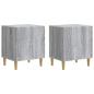 Preview: Nachttisch 2 stk. Graues Sonoma 43 x 34,5 x 50 cm Holzwerkstoff