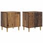 Preview: Nachttisch 2 stk. Altholz 43 x 34,5 x 50 cm Holzwerkstoff