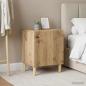 Preview: ARDEBO.de - Nachttisch 2 stk. Artisan-Eiche 43 x 34,5 x 50 cm Holzwerkstoff