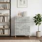 Preview: Schubladenschrank 66 x 34,5 x 90 cm Holzwerkstoff Betongrau