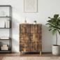Preview: ARDEBO.de - Schubladenschrank 66 x 34,5 x 90 cm Holzwerkstoff Räuchereiche