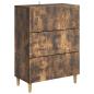 Preview: Schubladenschrank 66 x 34,5 x 90 cm Holzwerkstoff Räuchereiche