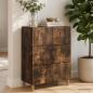 Preview: Schubladenschrank 66 x 34,5 x 90 cm Holzwerkstoff Räuchereiche