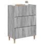 Preview: Schubladenschrank 66 x 34,5 x 90 cm Holzwerkstoff Sonoma-Grau