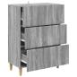 Preview: Schubladenschrank 66 x 34,5 x 90 cm Holzwerkstoff Sonoma-Grau
