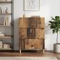 Preview: ARDEBO.de - Schubladenschrank 66 x 34,5 x 90 cm Holzwerkstoff Altholz