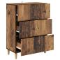 Preview: Schubladenschrank 66 x 34,5 x 90 cm Holzwerkstoff Altholz