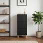 Preview: Schubladenschrank Schwarz 33 x 34,5 x 90 cm Holzwerkstoff