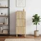 Preview: ARDEBO.de - Schubladenschrank Sonoma-Eiche 33 x 34,5 x 90 cm Holzwerkstoff