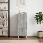 Preview: ARDEBO.de - Schubladenschrank Graues Sonoma 33 x 34,5 x 90 cm Holzwerkstoff