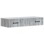 Preview: Wandmontierter Beistelltisch 87,5 x 34,5 x 17 cm Holzwerkstoff