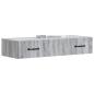 Preview: Wandmontierter Beistelltisch 87,5 x 34,5 x 17 cm Holzwerkstoff