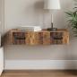 Preview: ARDEBO.de - Wandmontierter Beistelltisch 87,5 x 34,5 x 17 cm Holzwerkstoff