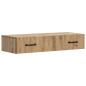 Preview: Wandmontierter Beistelltisch 87,5 x 34,5 x 17 cm Holzwerkstoff