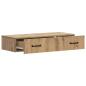 Preview: Wandmontierter Beistelltisch 87,5 x 34,5 x 17 cm Holzwerkstoff