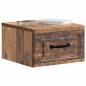 Preview: Wandmontierter Nachttisch 2 stk. Altholz 34,5 x 33 x 20 cm