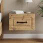 Preview: ARDEBO.de - Wandmontierter Nachttisch Artisan-Eiche 34,5 x 33 x 20 cm