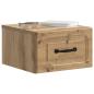 Preview: Wandmontierter Nachttisch Artisan-Eiche 34,5 x 33 x 20 cm