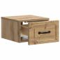 Preview: Wandmontierter Nachttisch Artisan-Eiche 34,5 x 33 x 20 cm