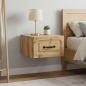 Preview: ARDEBO.de - Wandmontierter Nachttisch 2 stk. Artisan-Eiche