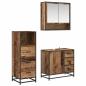 Preview: Badezimmermöbel-Set 3 stk. Altholz 65 x 33 x 60 cm