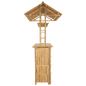 Preview: Outdoor Bartisch Natur 115 x 95 x 214 cm Bambus