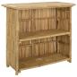 Preview: Outdoor Bartisch Natur 115 x 55 x 105 cm Bambus
