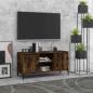 Preview: ARDEBO.de - TV-Schrank mit Metallbeinen Räuchereiche 103,5x35x50 cm