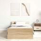 Preview: Bettgestell ohne Matratze Sonoma-Eiche 75x190 cm Holzwerkstoff