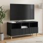 Preview: TV-Schränk 102 x 34,5 x 50 cm Schwarz Holzwerkstoff