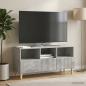 Preview: TV-Schränk 102 x 34,5 x 50 cm Betongrau Holzwerkstoff