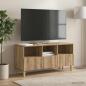 Preview: ARDEBO.de - TV-Schränk 102 x 34,5 x 50 cm Artisan-Eiche Holzwerkstoff