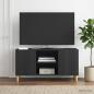 Preview: TV-Schränk 102 x 34,5 x 50 cm Schwarz Holzwerkstoff