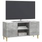 Preview: TV-Schränk 102 x 34,5 x 50 cm Betongrau Holzwerkstoff
